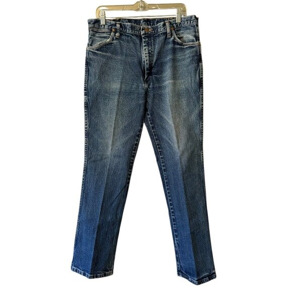 Wrangler Jeans Mens 36x30 Blue Stretch Western 947STR American Country Outdoor - Picture 1 of 13